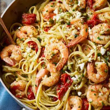 Mediterranean Shrimp Pasta