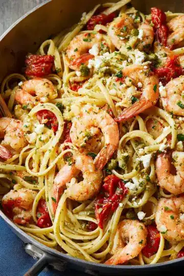 Mediterranean Shrimp Pasta
