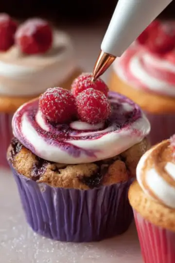 Raspberry Swirl Cupcakes