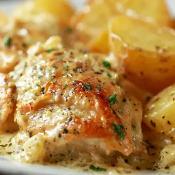 Garlic Parmesan Crockpot Chicken and Potatoes