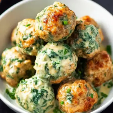 Creamy Spinach Turkey Meatballs Made Easy