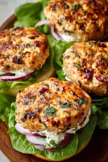 Greek Chicken Burgers