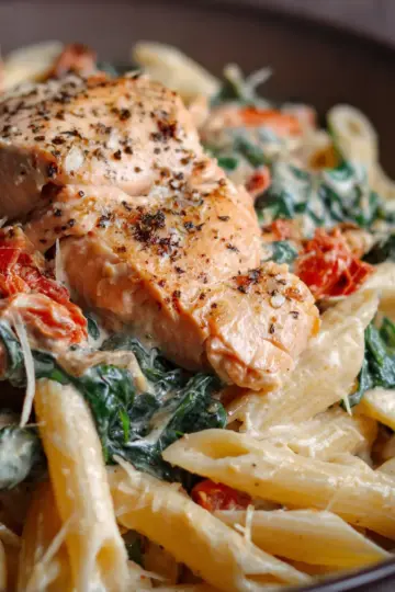 Creamy Tuscan Salmon Pasta
