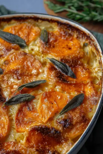 Butternut Squash and Gruyère Gratin