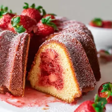 Strawberry Pound Cake