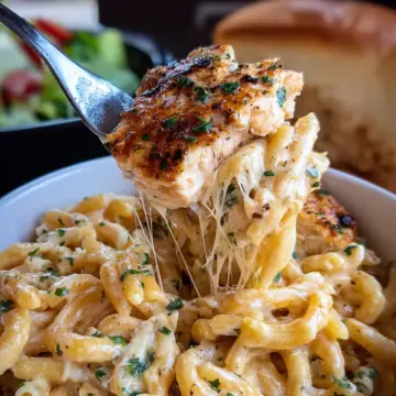 Crockpot Garlic Parmesan Chicken Pasta