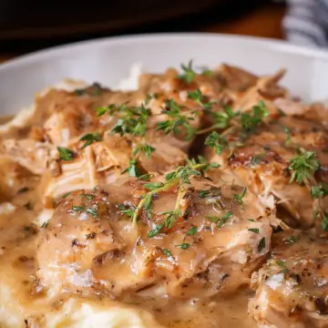 Slow Cooker Chicken & Gravy