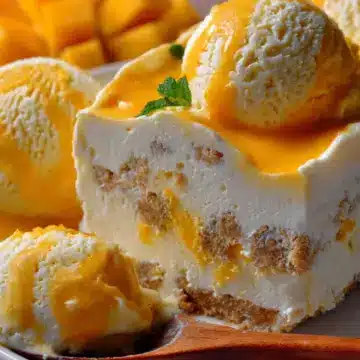 Mango Cheesecake Ice Cream