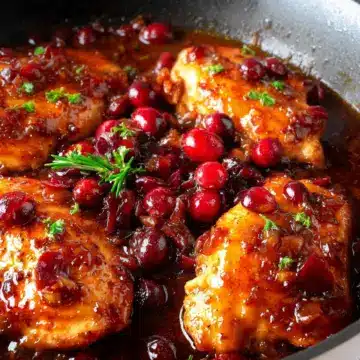 Skillet Orange Cranberry Chicken