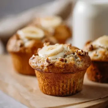 Banana Cream Cheese Muffins