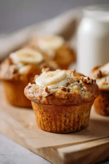Banana Cream Cheese Muffins