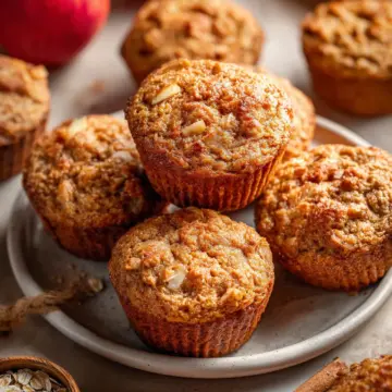 Apple Cinnamon Protein Muffins