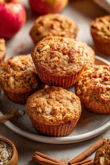 Apple Cinnamon Protein Muffins