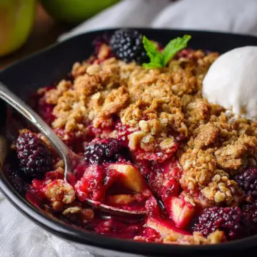 Blackberry and Apple Crumble