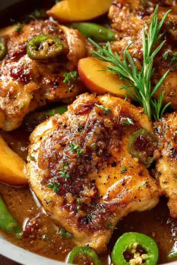 Jalapeno Peach Chicken