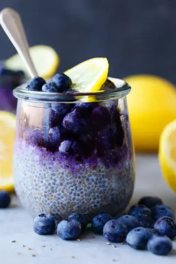 Blueberry Lemon Chia Seed Pudding
