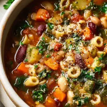 Classic Minestrone Soup with Gluten-Free Noodles