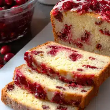 Cranberry Cream Cheese Pound Cake + GIVEAWAY!