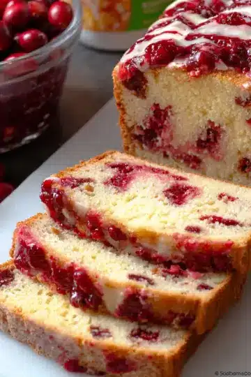 Cranberry Cream Cheese Pound Cake + GIVEAWAY!
