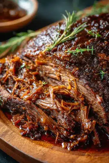 Caramelized Pulled Beef Brisket