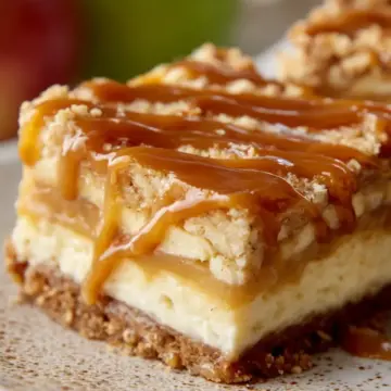 Caramel Apple Cheesecake Bars