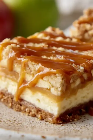 Caramel Apple Cheesecake Bars