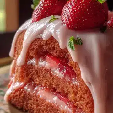 Strawberry Honeybun Cake