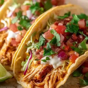 Juicy Crack Chicken Tacos