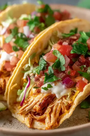 Juicy Crack Chicken Tacos