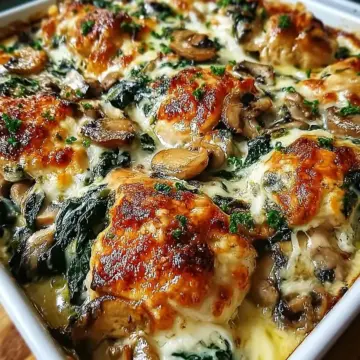 Chicken Spinach & Mushroom Low Carb Oven Dish: An Amazing Ultimate Recipe