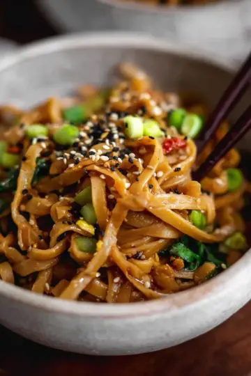 Easy Sesame Miso Noodles