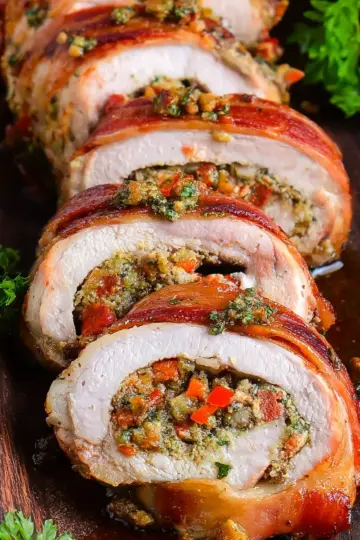 Italian Stuffed Pork Tenderloin