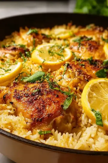Best Lemon Chicken and Rice Casserole