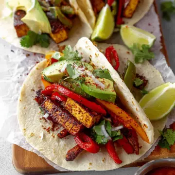 Vegan Tofu Fajitas