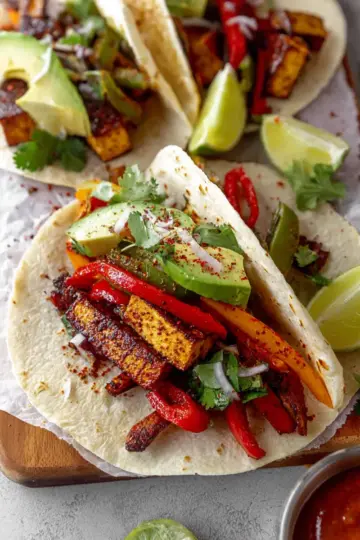 Vegan Tofu Fajitas
