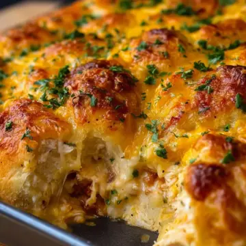 Cheesy Chicken Crescent Bake