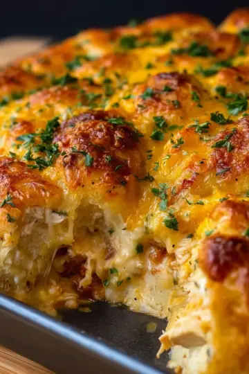 Cheesy Chicken Crescent Bake
