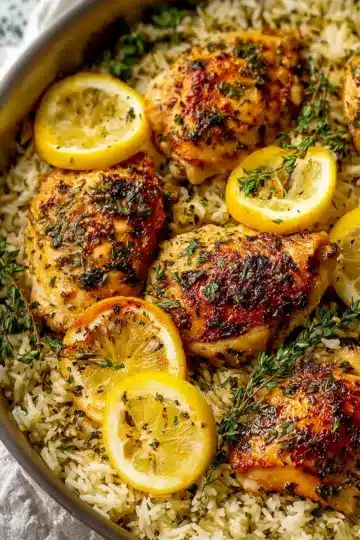 Zesty Lemon Herb Chicken and Rice
