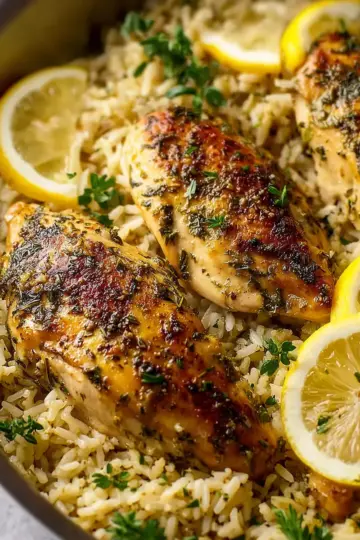 Zesty Lemon Herb Chicken and Rice