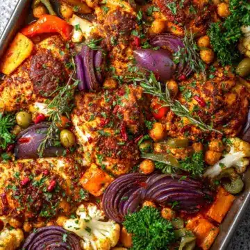 Harissa Sheet Pan Chicken & Veggies