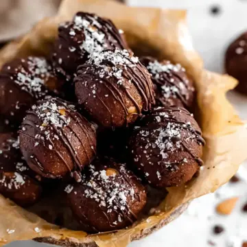 Vegan Chocolate Caramel Truffles