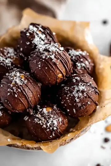 Vegan Chocolate Caramel Truffles