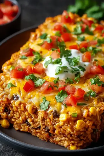 Chicken Enchilada Rice Casserole Recipe