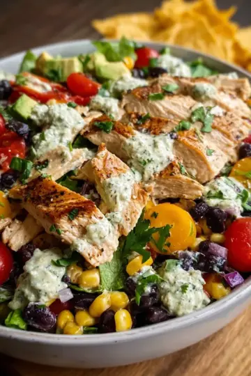 High Protein Southwest Chicken Salad