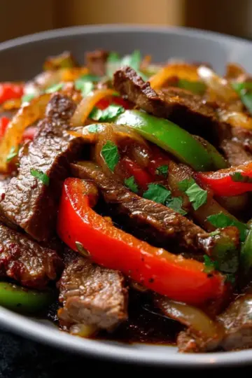 Keto Beef Pepper Steak