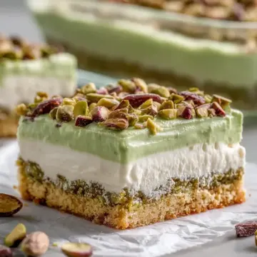 Pistachio Dream Bars: 5 Simple Layers for Creamy Bliss