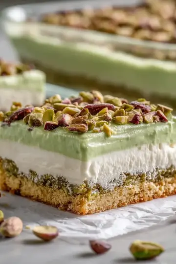 Pistachio Dream Bars: 5 Simple Layers for Creamy Bliss
