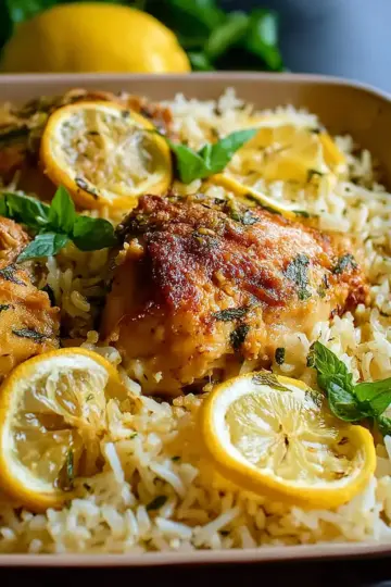 Best Lemon Chicken and Rice Casserole