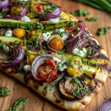 Quick Grilled Vegetable Flatbread