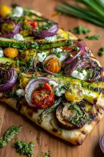 Quick Grilled Vegetable Flatbread